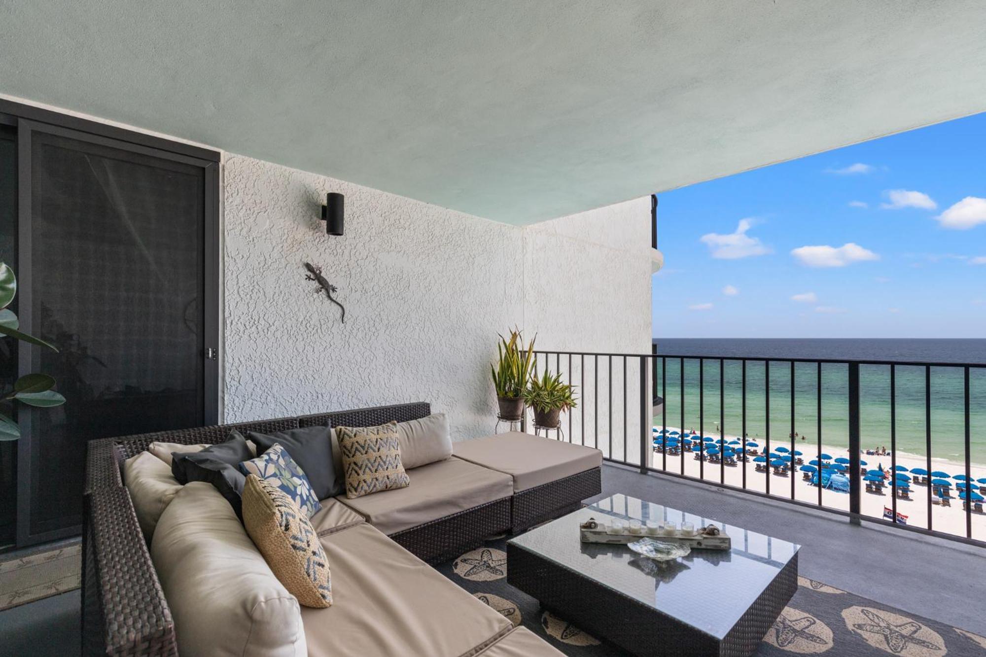 Stunning 2/2 Designer Condo W Coastal Appeal Right On The Gulf! Panama City Beach Dış mekan fotoğraf